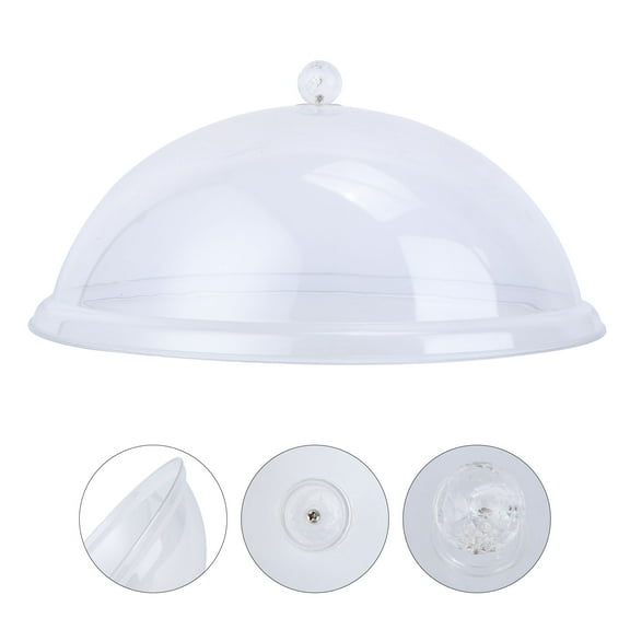 RUNROTOO 1Pcs Food Cloche Acrylic Round Food Protection for Picnics Pool Parties 10 Inches