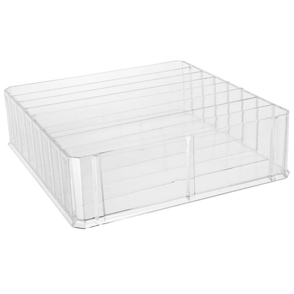 RUNROTOO Transparent Money Organizer 1Pcs 9.43X9.24X2.67in Cash Register Tray