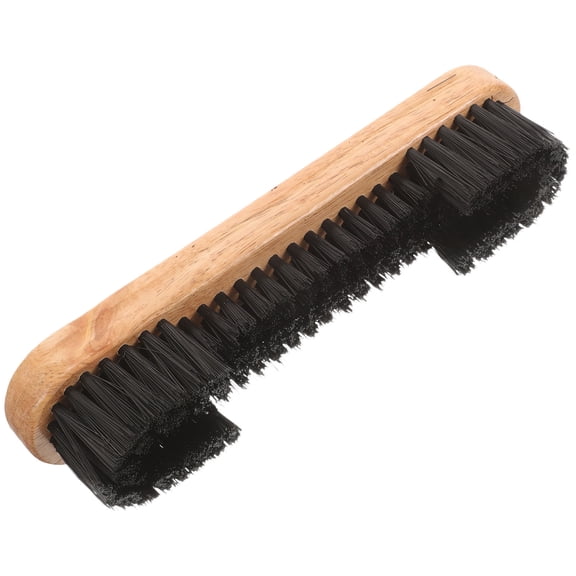 RUNROTOO 1Pcs Pool Table Cleaning Brush Horsehair Wood for Surface Cleaning and Dust Removal