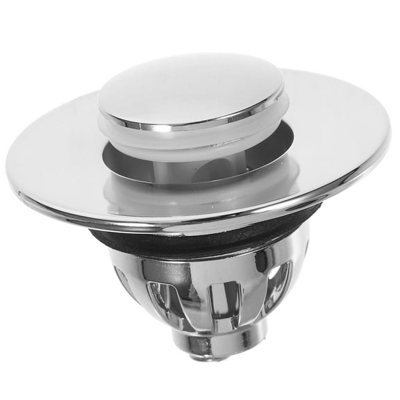 RUNROTOO 1Pcs Silver Bath Stopper For Tub Drain 2.44X2.44X1.65In