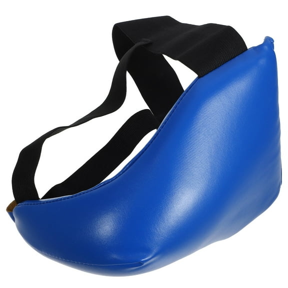 RUNROTOO 1Set Blue Groin Protector for Children with Sponge Padding for Karate and Practicing