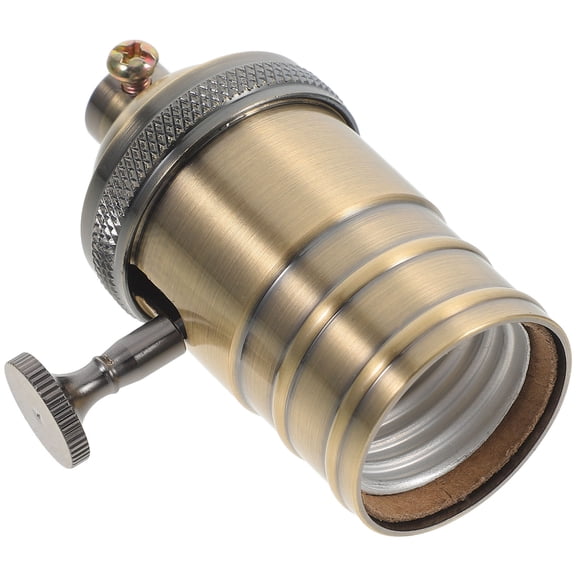 RUNROTOO 1Set Bulb Holder With Wire Metal for Homeowners 7.20X3.20X3.20CM