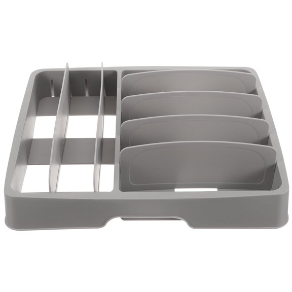 RUNROTOO 1Set Utensil Storage Case Grey 32x26cm PP Material Prevent Falling and Scratch Resistant
