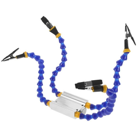 RUNROTOO 1Set Welding Stand for Soldering Tools and Model Building with Metal Material 11.8x2.4x1in