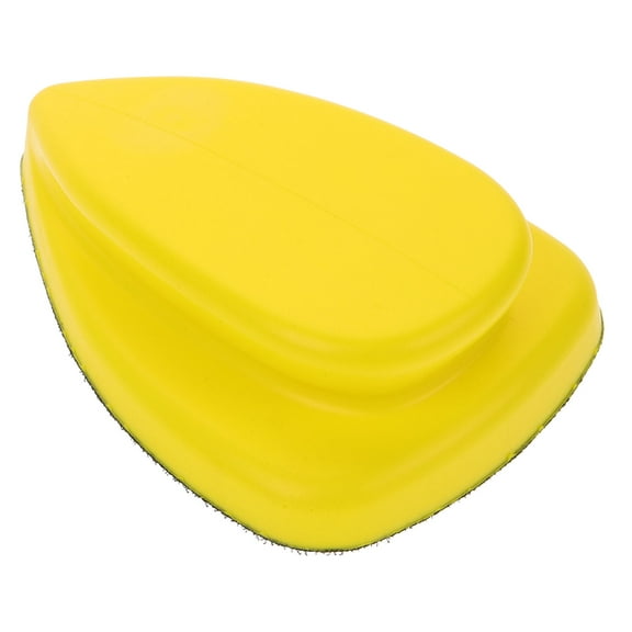 RUNROTOO 1Set Yellow Pu Foam Sanding Block Hand Tool for Various Surfaces Sanding Plate
