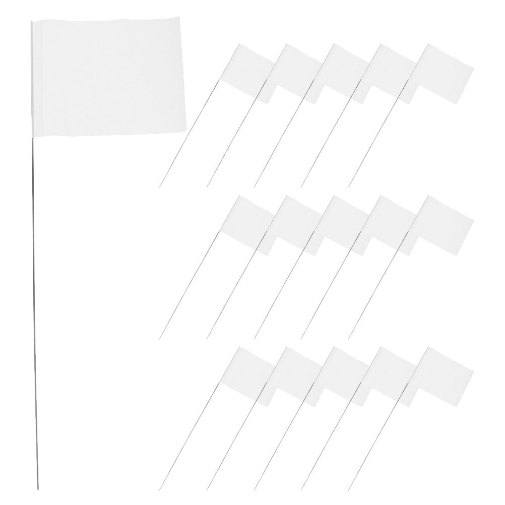 RUNROTOO 25Pcs Garden Flags for Outside Use and Distance Measurement