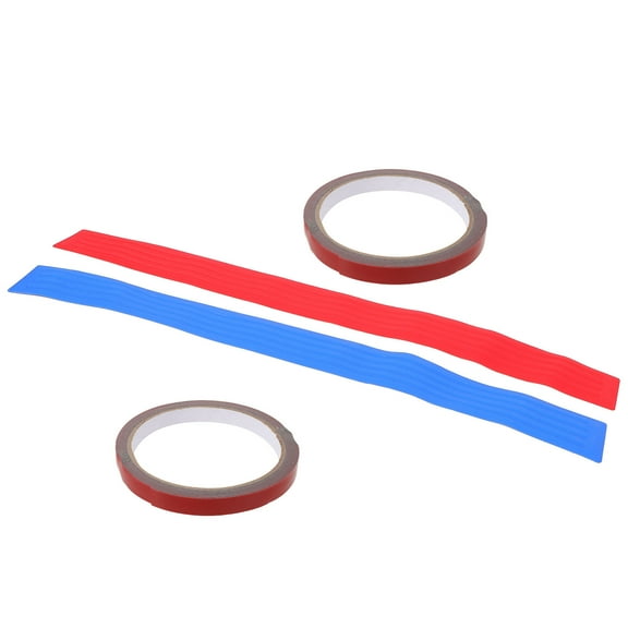 RUNROTOO 2Pcs Blue Car Trunk Protective Strip for Anti Collision and Decorative Use