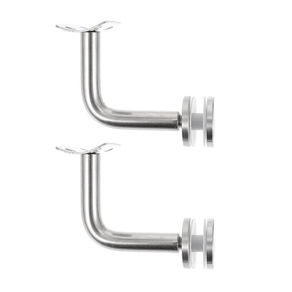 RUNROTOO 2Pcs Classic Design Staircase Handrail Brackets for Use 11.8X7.9X1.9In