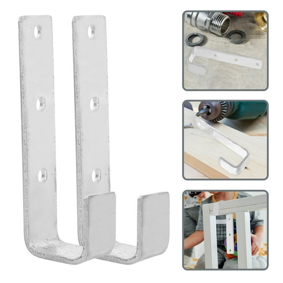 RUNROTOO 2Pcs Iron Bunk Bed Ladder Hook for Preventing Accidents in Home