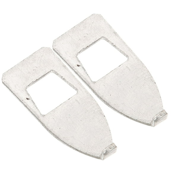 RUNROTOO 2Pcs Metal Violin Bow Tips for Protecting Stringed Instruments Accessory Silver 0.94X0.39X0.16In