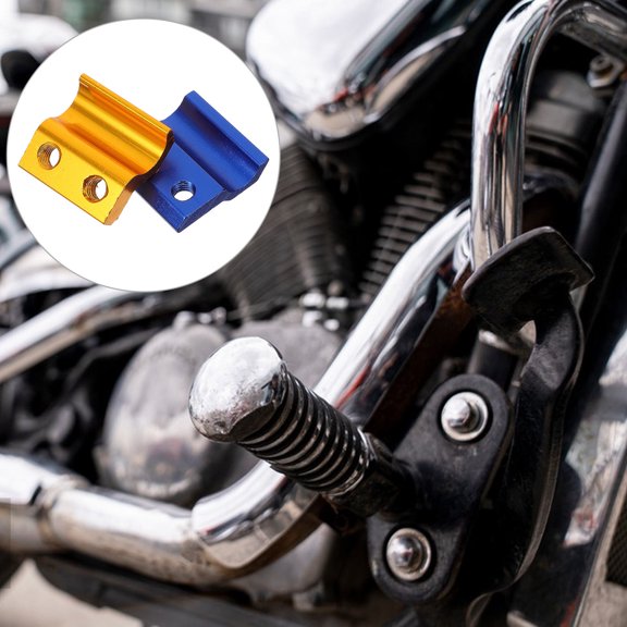 RUNROTOO 2Pcs Motorcycle Cable Clips Aluminum Alloy Front Brake Hose Cable Guide for Secure Fixation