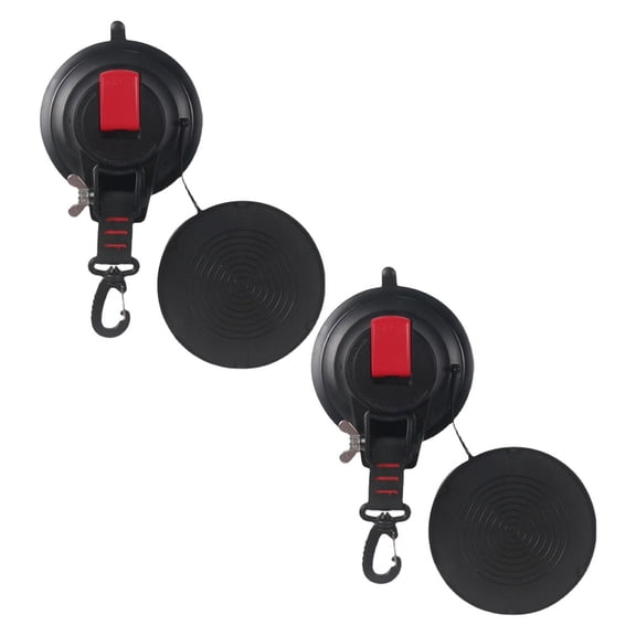 RUNROTOO 2Pcs Suction Cup Anchors Heavy Duty TPU and PP Material for Lighting Equipment