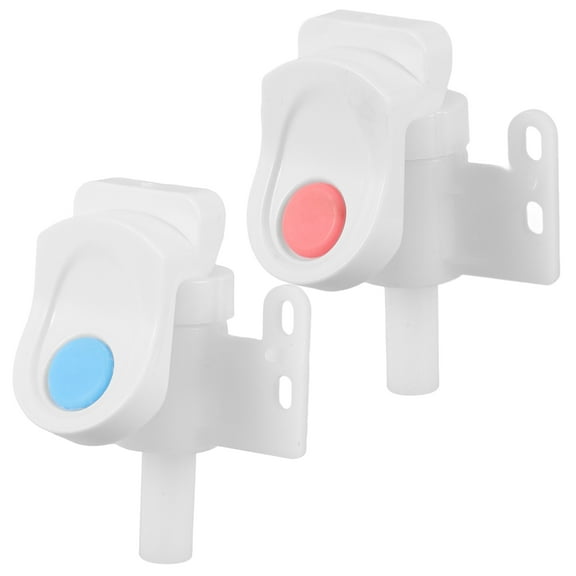 RUNROTOO 2Pcs Water Dispenser Faucet Round Dot Plastic Tap for Control