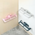 thumbnail image 1 of RUNROTOO 3Pcs Wall Mount Holder Wall Mount Slipper Hanger Gray Rectangular PP, 1 of 8