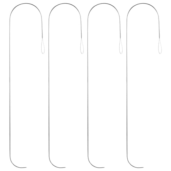 RUNROTOO 4Pcs Beaded Jewelry Craft Tool Embroidery Curved Needles for Diy Lovers