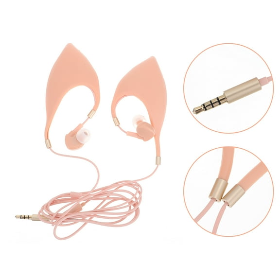 RUNROTOO Beige Earphone with Wired Control for  Party 1Pack