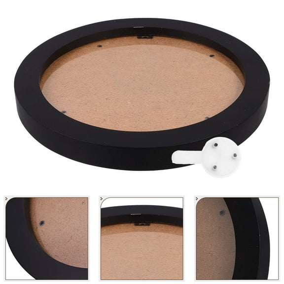 RUNROTOO Black Circular Embroidery Hoop Frame 20.7X20.7X0.8In for Wall Mountable Photo Frame 1 Set
