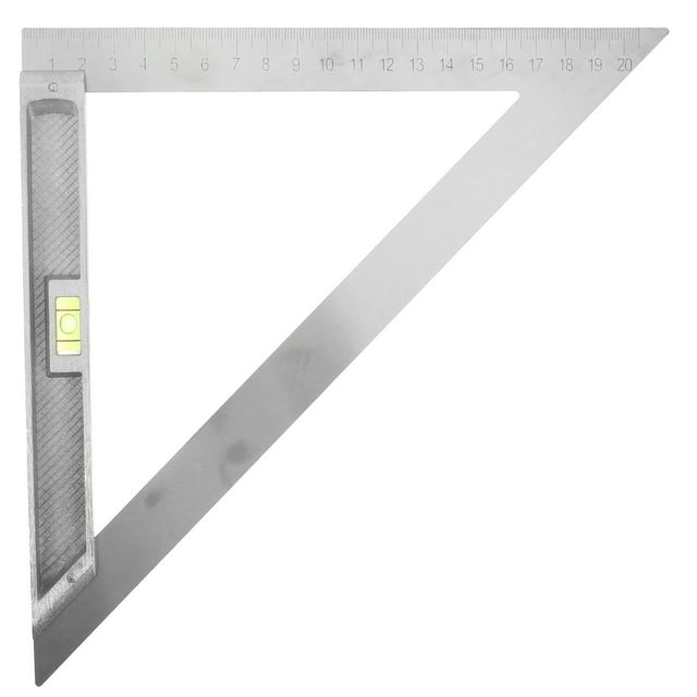 RUNROTOO Carpentry Triangle Ruler Metal Material for Woodworkers ...