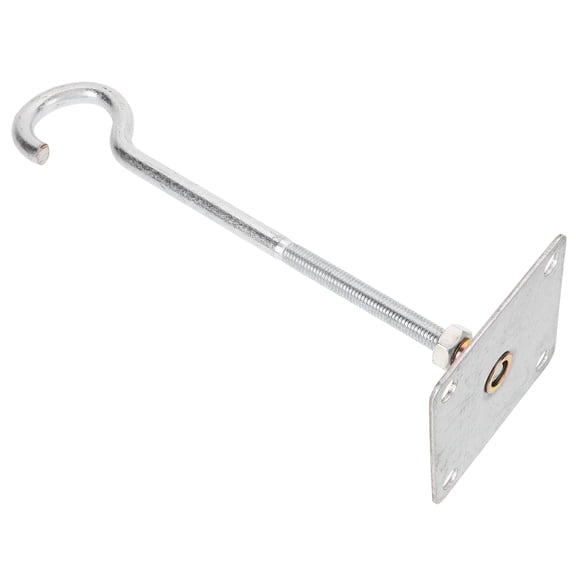 RUNROTOO Ceiling Hook for Fan 1Pack Silver Steel Heavy Duty 11.8x3.9x3.9in