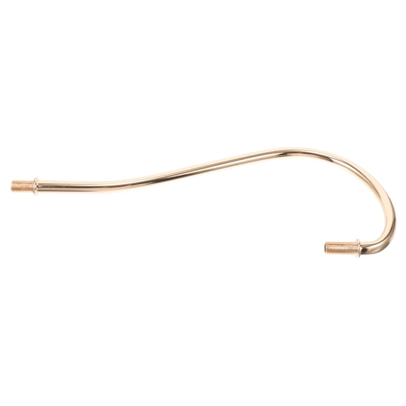 RUNROTOO Golden Lamp Pipe Curved 1Set for Home Decor Aromatherapy Wax Melting 11.4x4.1x0.5in