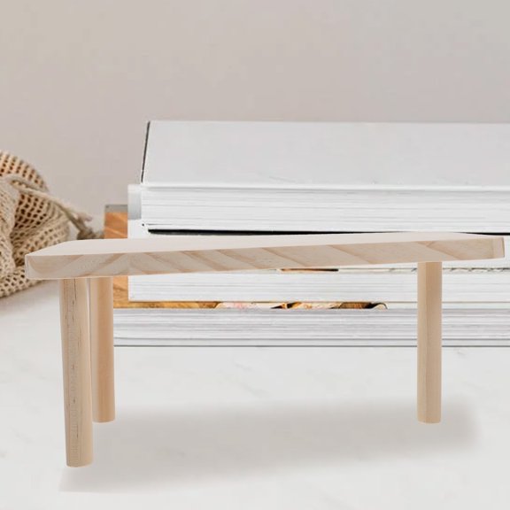 RUNROTOO Hamster Cage Accessory Wooden Climbing Platform for Small Pets and Gerbils