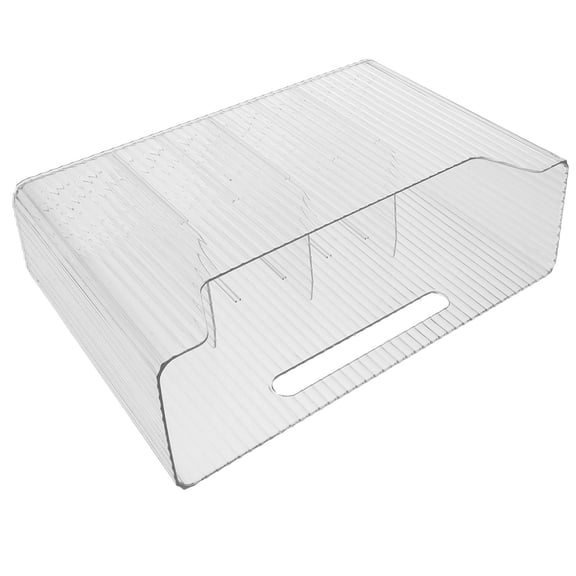 RUNROTOO Kitchen Wall Mounted Organizer 1Set Transparent Plastic Cabinet Door Rack for Space Saving and Organization