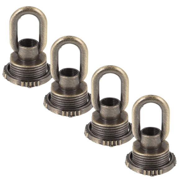 RUNROTOO Light Hangers Golden Ceiling Loop Eye Bolt 4Pcs 1.77X1.18X1.18In For Hallway And Outdoor Use