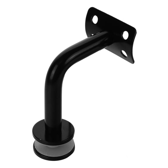 RUNROTOO Stair Railing Parts with Modern Style 1Pcs Black Stainless Steel