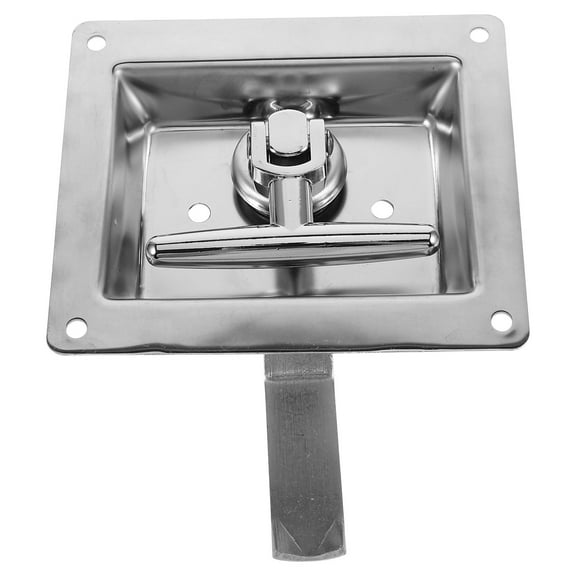 RUNROTOO Toolbox Latch Replacement 1 Set Silver Stainless Steel for Control Cabinet
