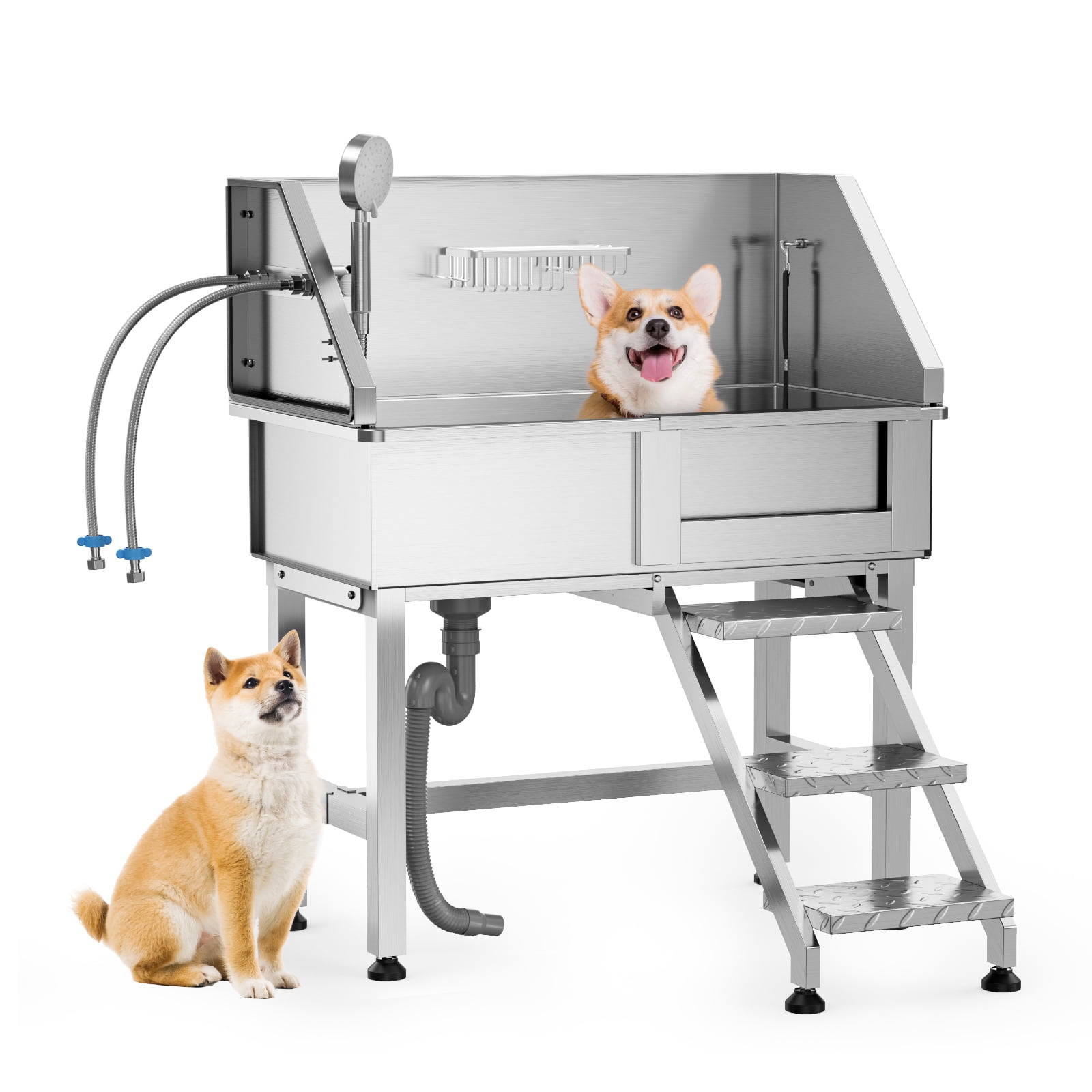 Stainless Steel Dog Wash Walk In Dog Groomers Pet Supplies