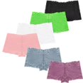 thumbnail image 1 of RUNYA Womens Lace Boyshort Panties Lingerie Underwear Briefs (6 Pack, X-Large), 1 of 5