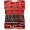 RUO 02379A 3/4" Drive Jumbo Impact Socket Set 21 Piece Shallow