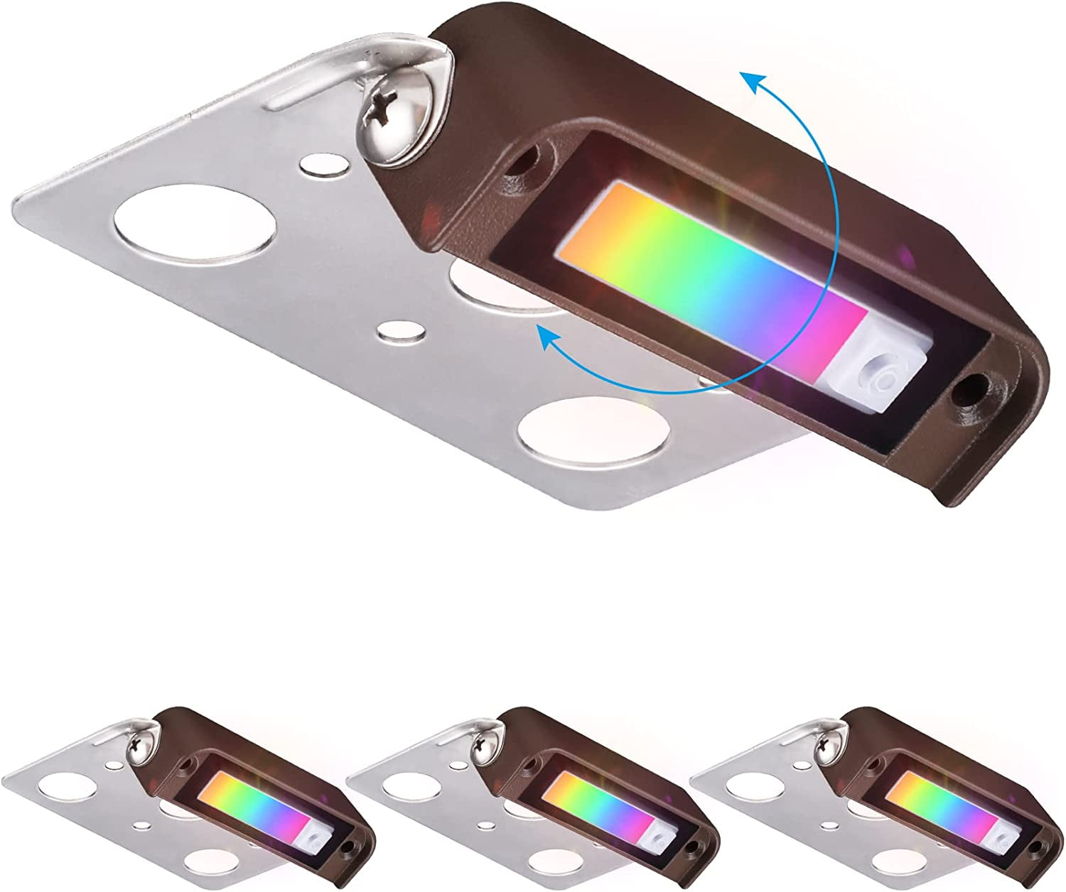 RUO 12 Inch 5W RGB Hardscape Lighting Low Voltage LED, Retaining Wall