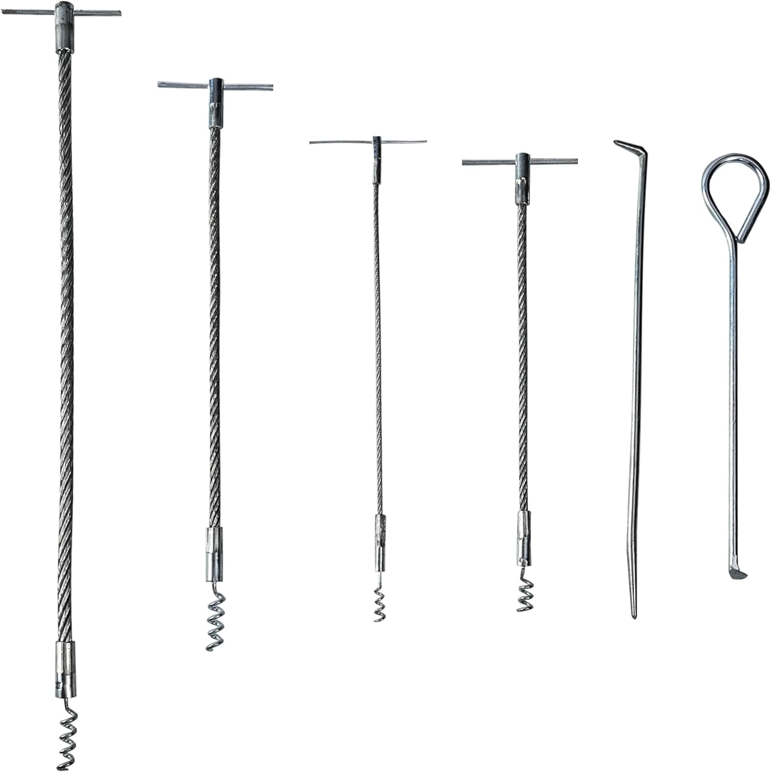 RUO 23pcs Packing Extractor Set Stainless Steel Packing Tool Set Flexible Packing Hook Sets