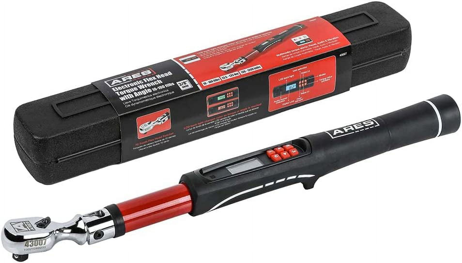 RUO 430003/8Inch Drive Electronic Digital Torque Wrench 7.499.6 ft/lbs (10135Nm