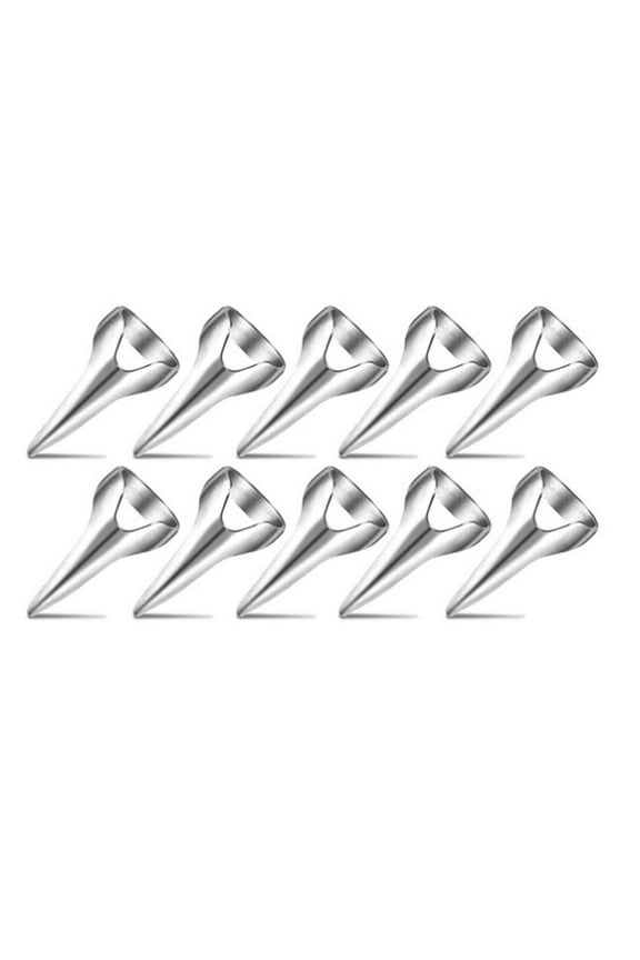10pcs Gold & Silver Hair Parting Braid Rings Hair Styling Accessorie