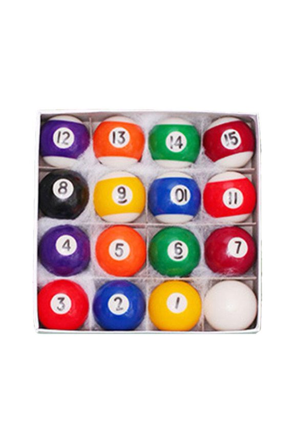 16 Pcs 25MM Children Billiards Table Balls Set Pool Ball Complete Set HOT