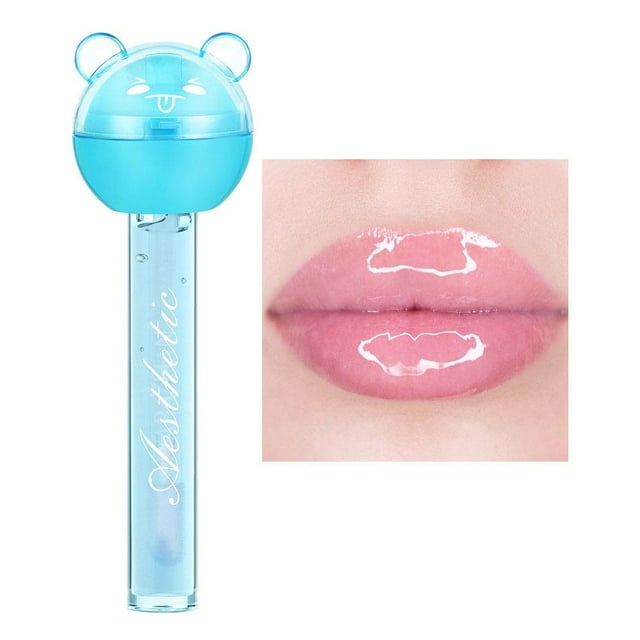 Ruoying 2 In 1 Cute Loilipop Lip Balm Lip Gloss Moisturizer Glaze 