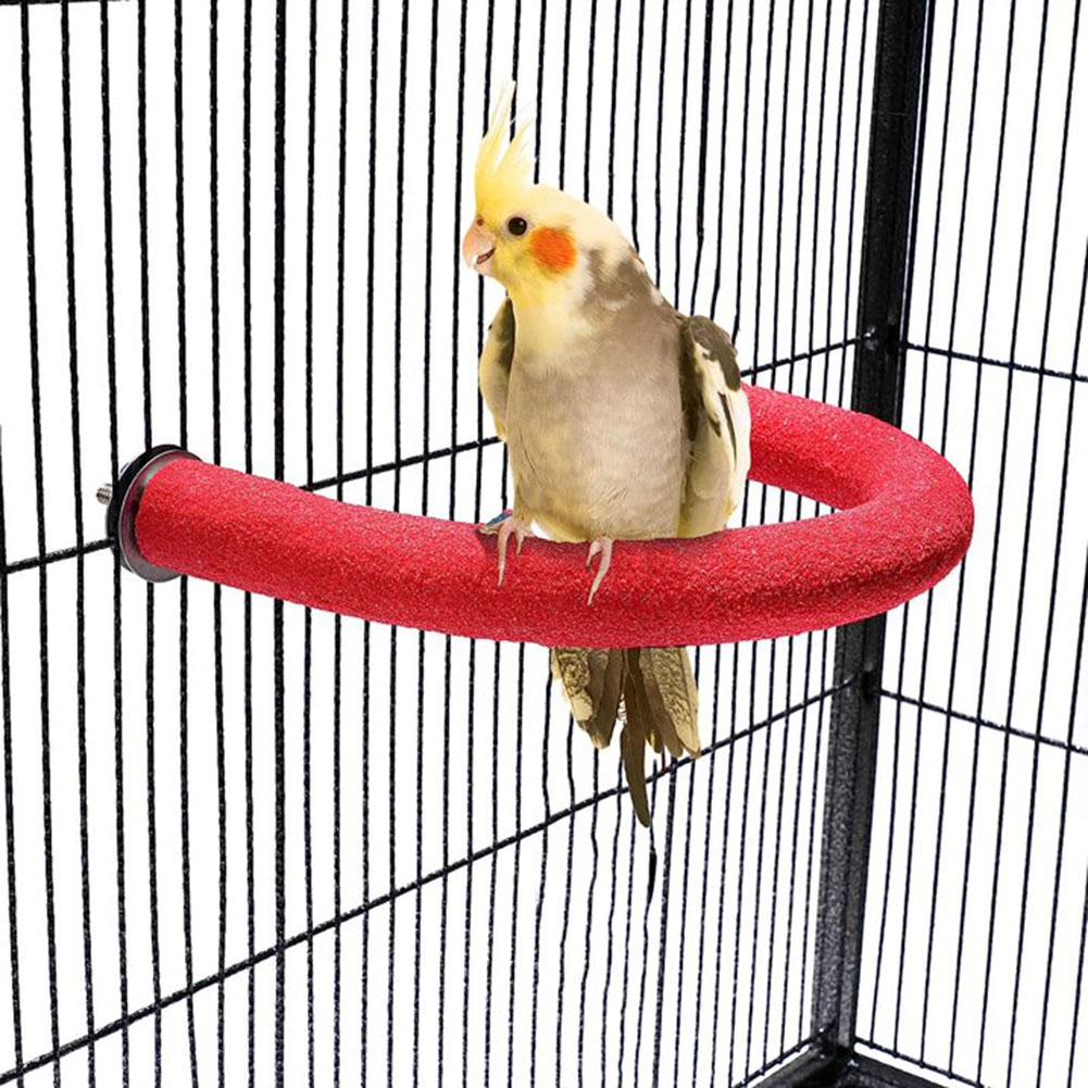 Rope Perch Bird Perch Stand Platform, Wood Stand Playground Paw ...