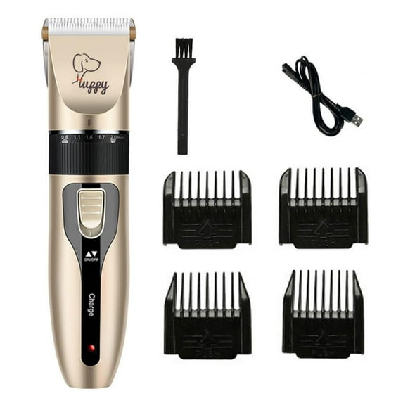 RUOYING QHUDLV Dog Grooming Kit Clippers,Dog Shaver Clippers,Pet Hair Thick Coats Clippers Trimmers Set,Low Noise Rechargeable Cordless Electric Quiet Hair Clippers Set for Dogs Cats Pets