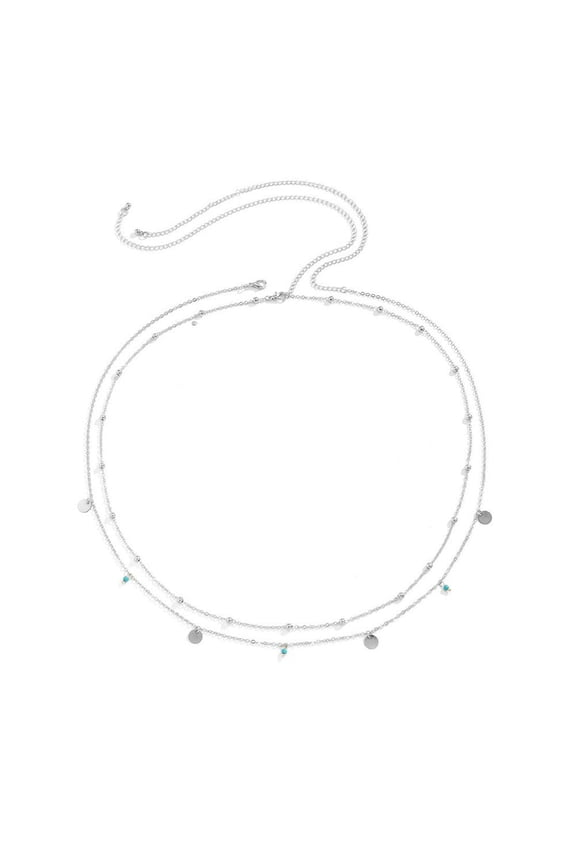 Women Waist Chain Belly Bikini Body Jewelry Rhinestone Back Chain Style O1