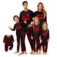 thumbnail image 1 of RUPKUL Ultra Soft Family Halloween Pajamas Matching Sets Bloody Splatter Print All-Over Pattern Pjs Pants for Women Men, 1 of 6