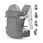 RUPOUN Baby Carrier, Convertible Soft & Cool Baby Carrier, 4-Position, Gray, for Child, Infant, Newborn