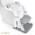 thumbnail image 1 of RUPOUN Potty Training Seat 2-in-1 with 2 Step Ladder Foldable and Adjustable Height, 1 of 9