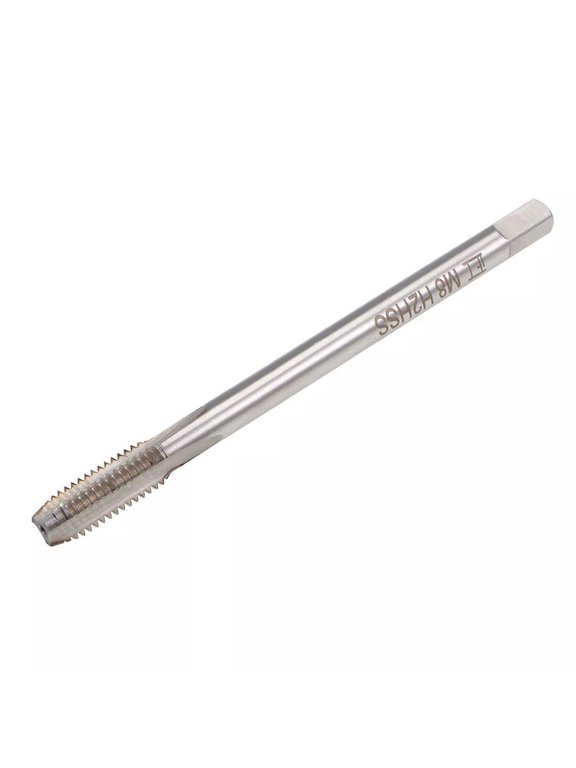 1pc Metric Thread Tap M8 X 1.25 100mm Extra Long Straight Flute Tapping Tool For Metalworking CNC Milling Machine