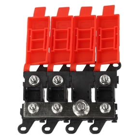 RUQLKF 3/4/5/6 Way Car /Fuse Box /Block /Holder 200A Multi-Pole Fuse Block Bolt On Fuse Type Power Distribution For Car Truck RV