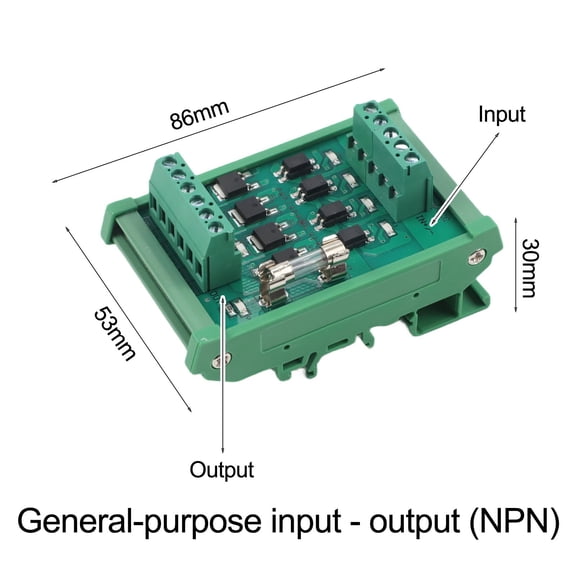 RUQLKF 4-Channel PLC DC Amplify Board 12/24VDC NPN/PNP Intput Industrial Control Module For Electrical Equipment Tool Accessory