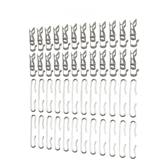 RUQLKF 48Pcs Roof De-Icing Heating Cable Spacer And Clips Kit Aluminum Alloy Roof Clips Outdoor Cable Wire Clips Gutter Clips Spacers