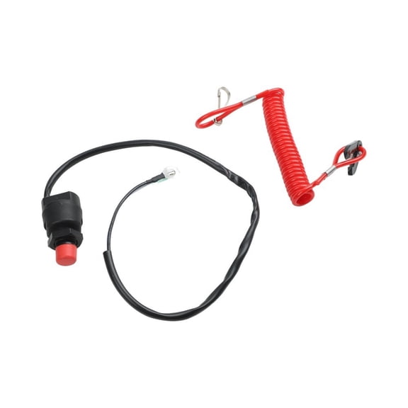 RUQLKF Engine Kill Switch Lanyard with Safety Connector Cord for Quick Stop Button