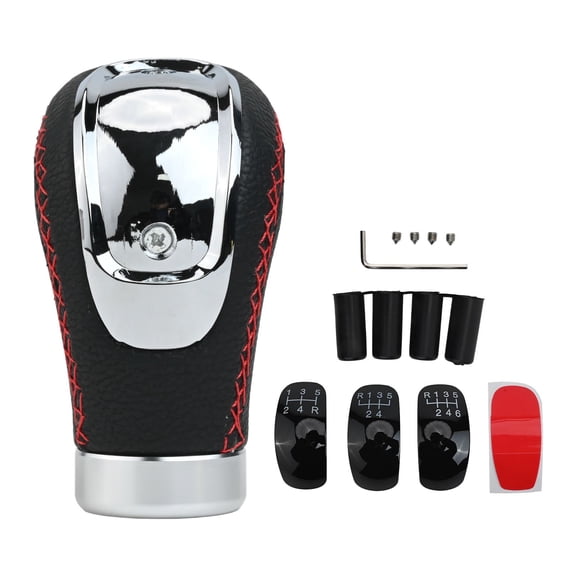 RUQLKF Gear Shifter Head in Elegant Black PU Leather Multiple Models